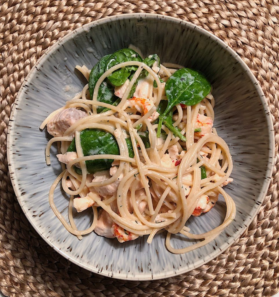 10 måltider - krämig laxpasta