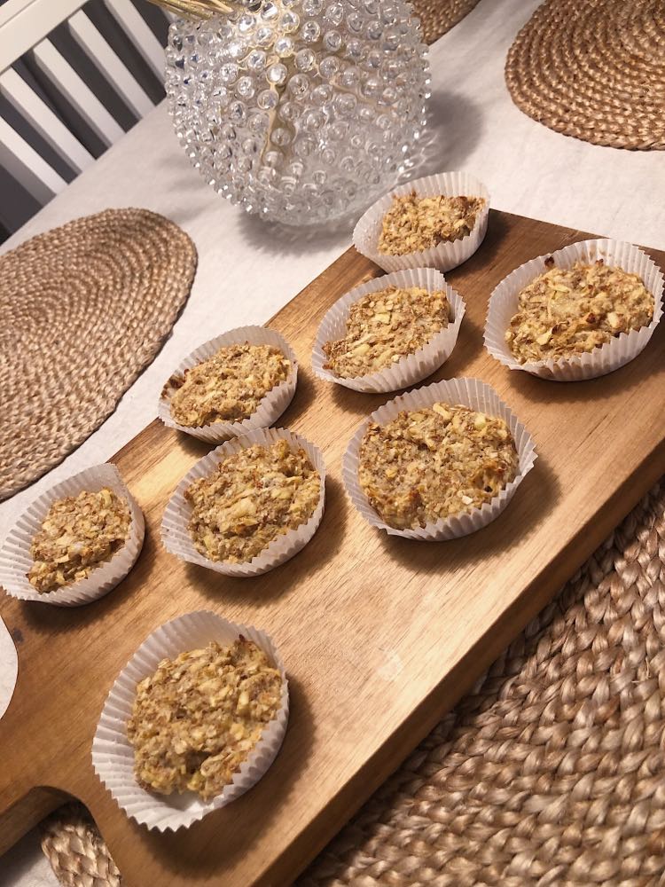 Mellanmålsmuffins med äpple