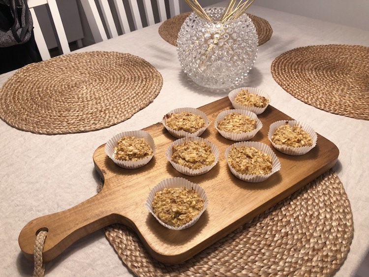 Mellanmålsmuffins med äpple