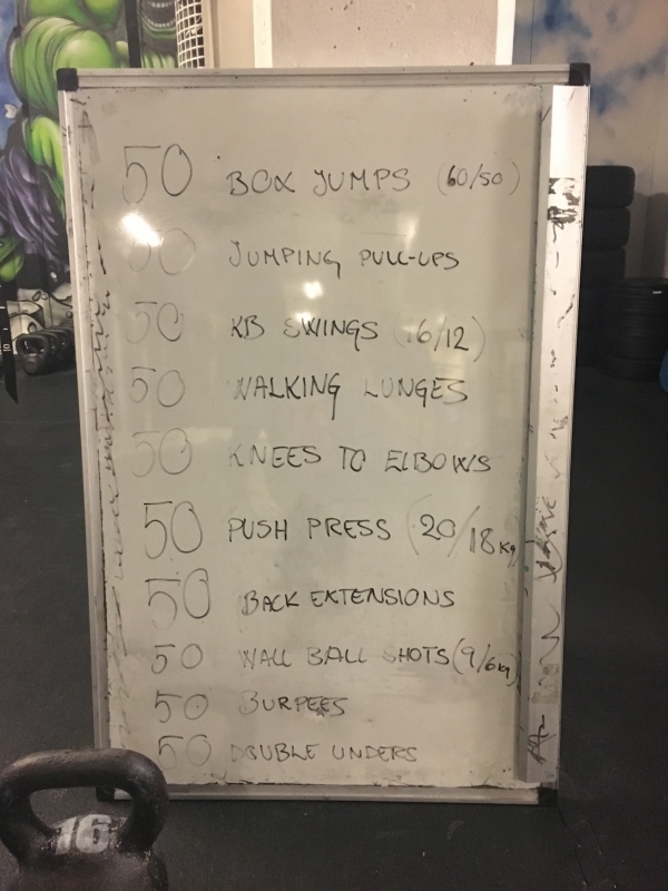 0419-3 - Dagens Crossfit Pass - Filthy Fifty