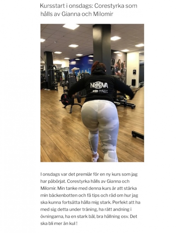 0821-3 - Nu är vi igång med Corestyrka - läs Maddes inlägg!