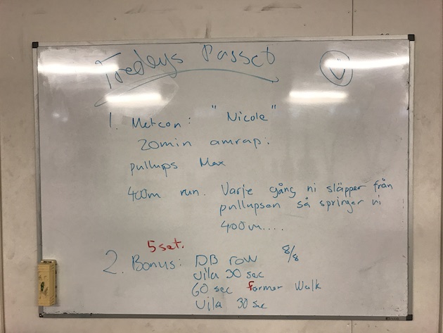 0901-8 - Dagens Crossfit pass - Nicole