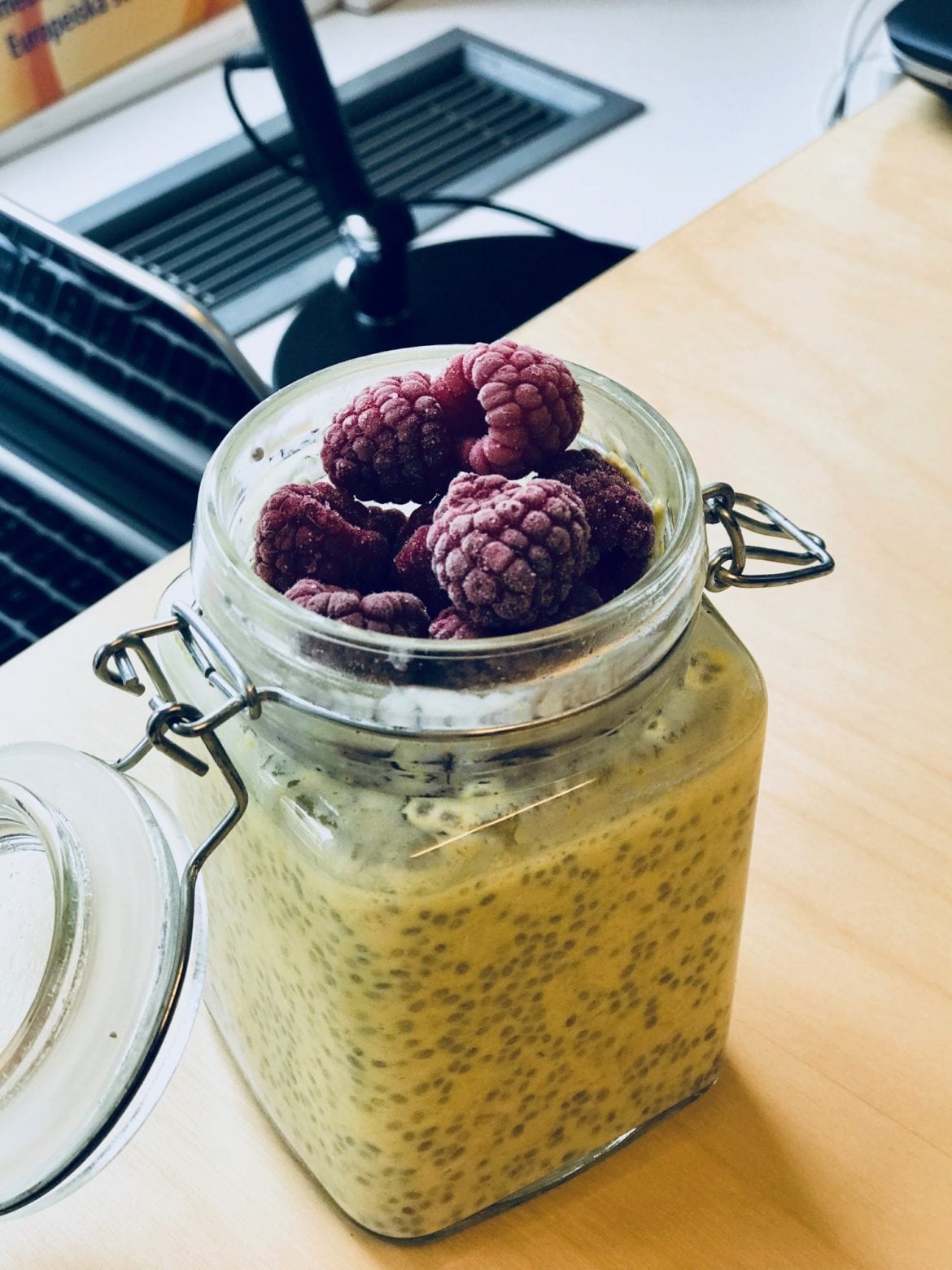 aug4 - Recept: Chiapudding med gurkmeja