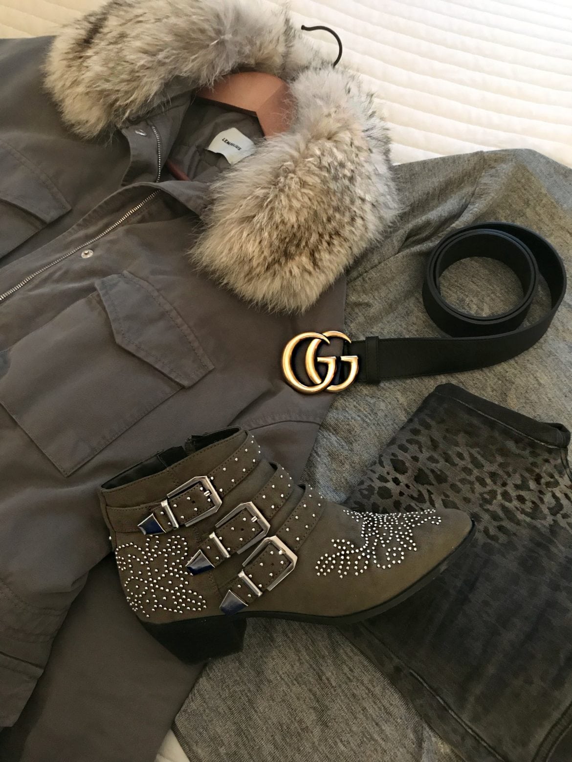 outfit1 - Grönt och leo blir måndagens melodi