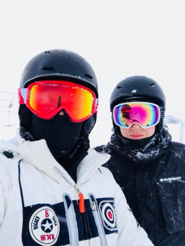 I skidbacken i sälen