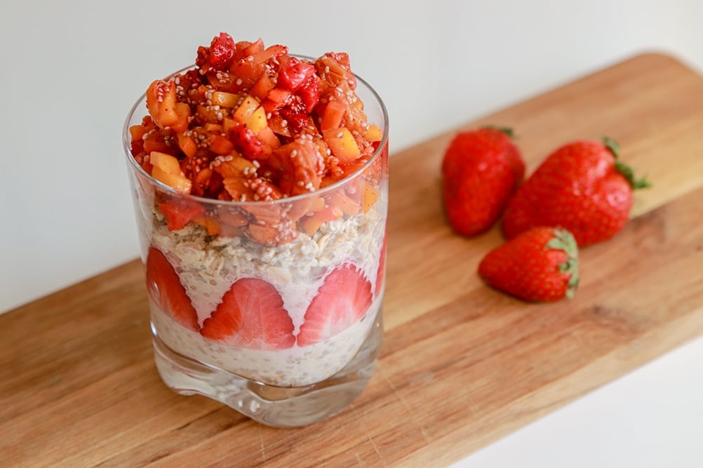 overnight oats med chiafrön