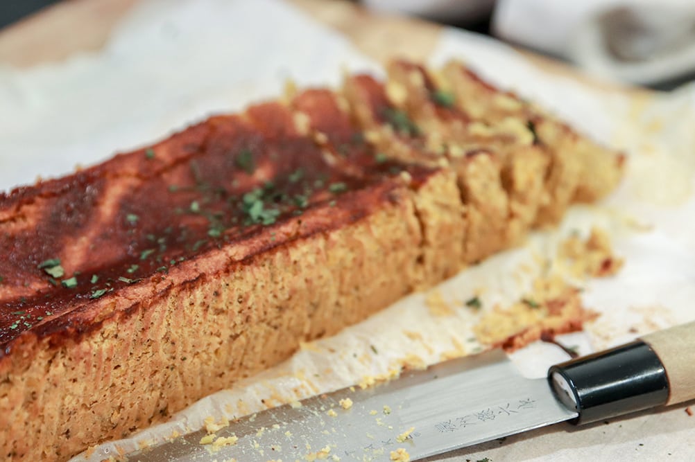 Vegansk köttfärslimpa