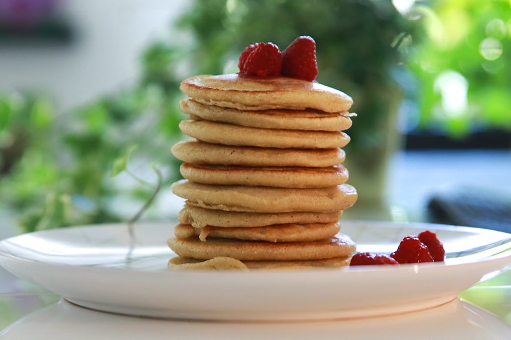 veganska amerikanska pannkakor