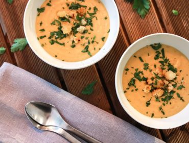 vegansk blomkålsoppa