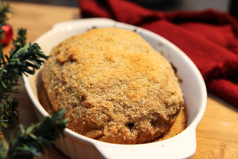 Vegansk julskinka av seitan by Derin