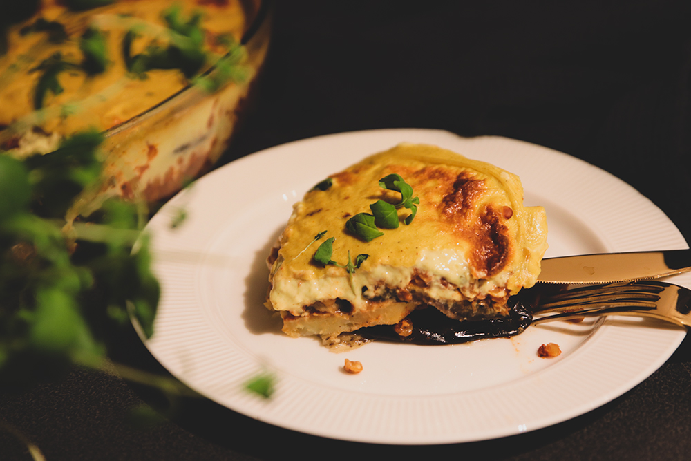 vegansk moussaka