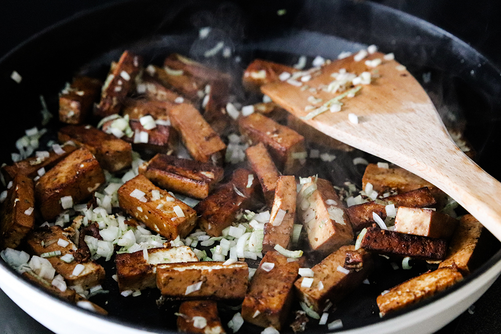 Vegansk tofu stroganoff