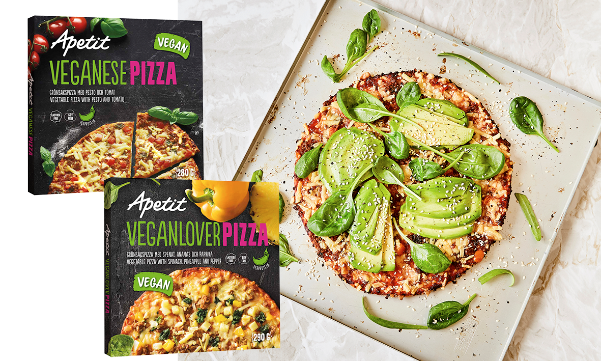 pizza - Veganska nyheter i butik!