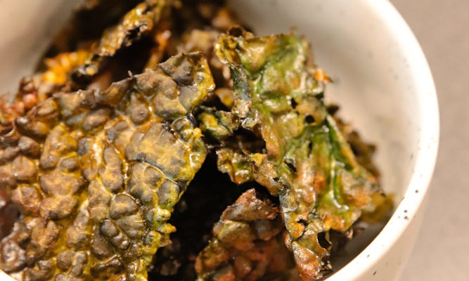 Svartkålschips recept