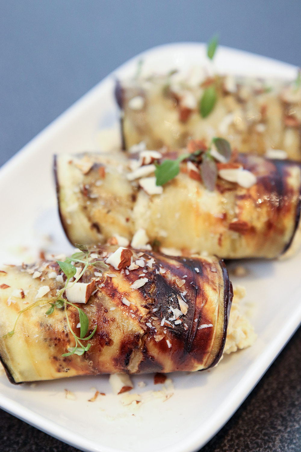 veganska auberginerullar