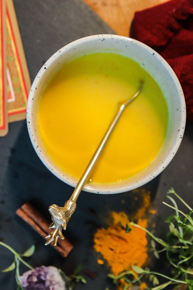 guldmjölk för veganer