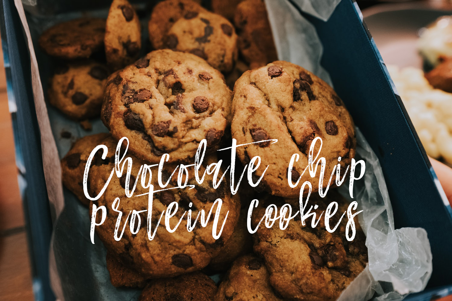 Chocolate chip protein cookies