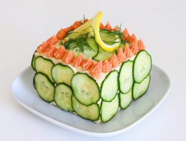 vegansk smörgåstårta