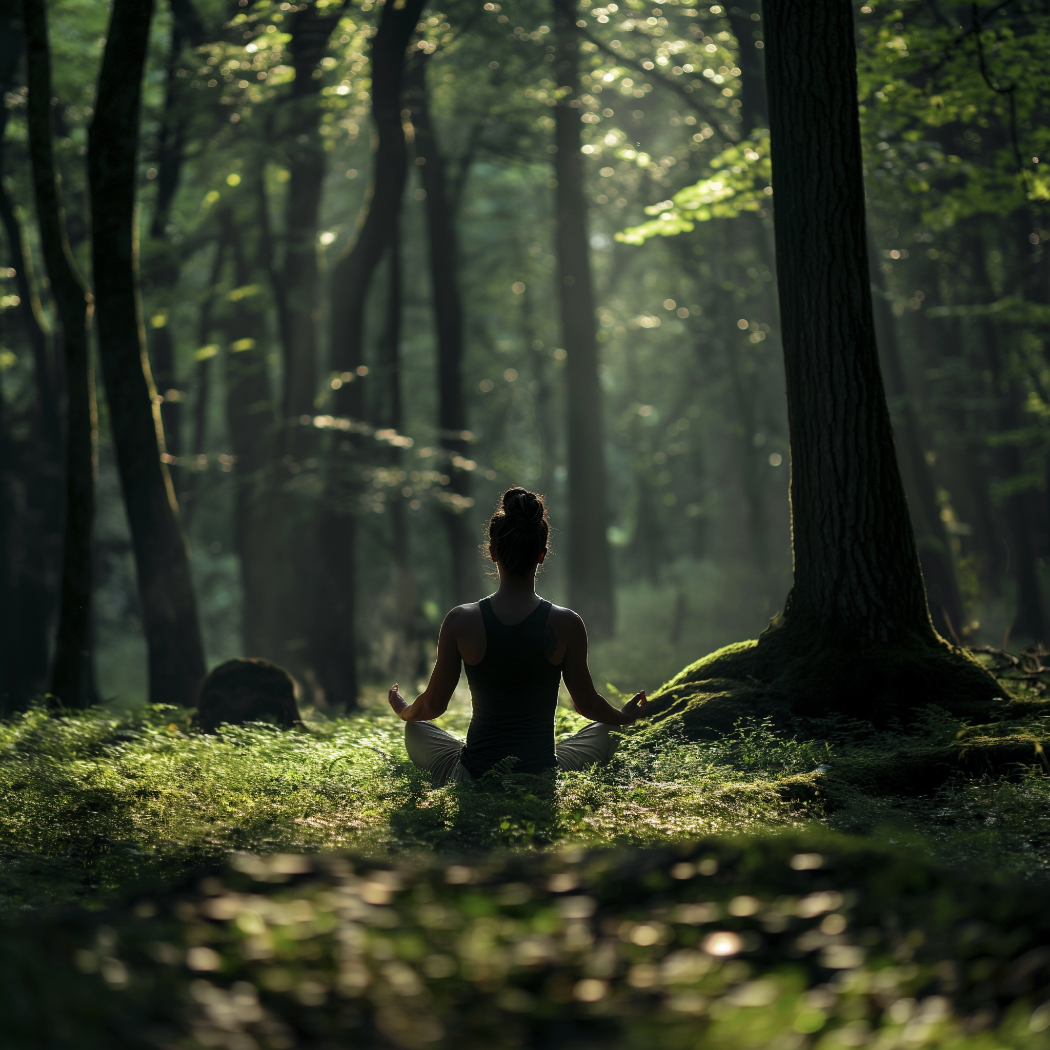 Meditation i skogen