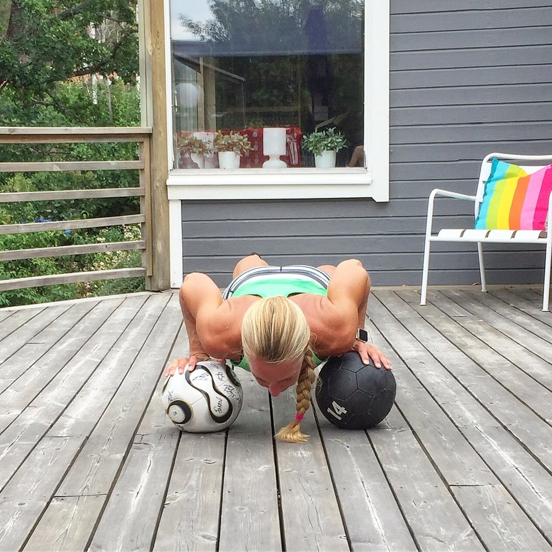 Planka på bollar