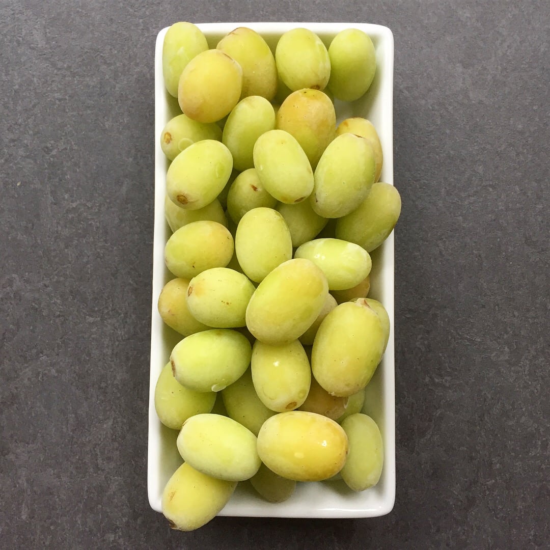 Frozen grapes