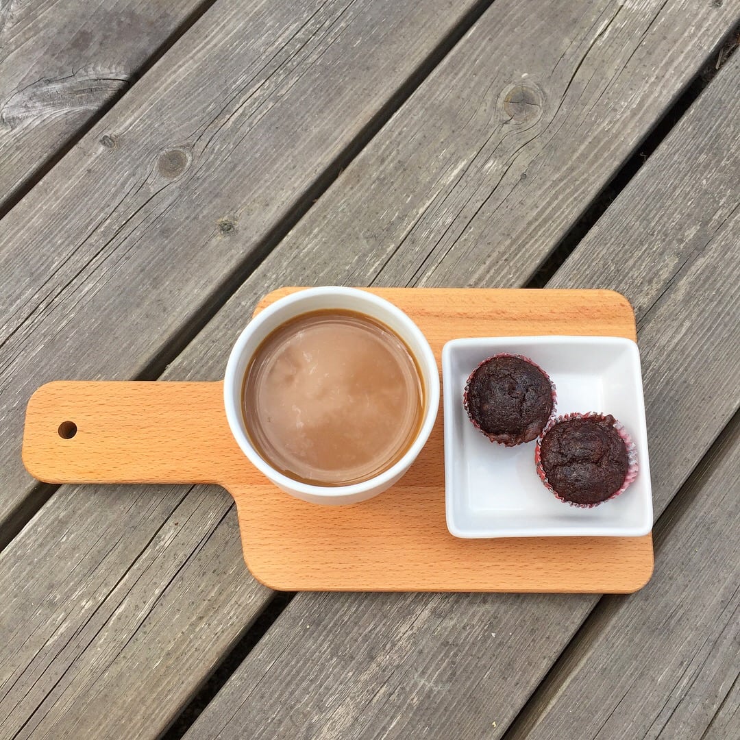 Choklad- och hasselnötsmuffins