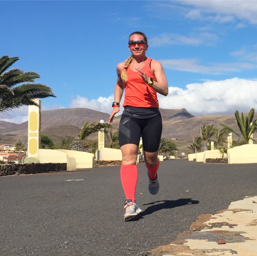 Running in La Pared village
