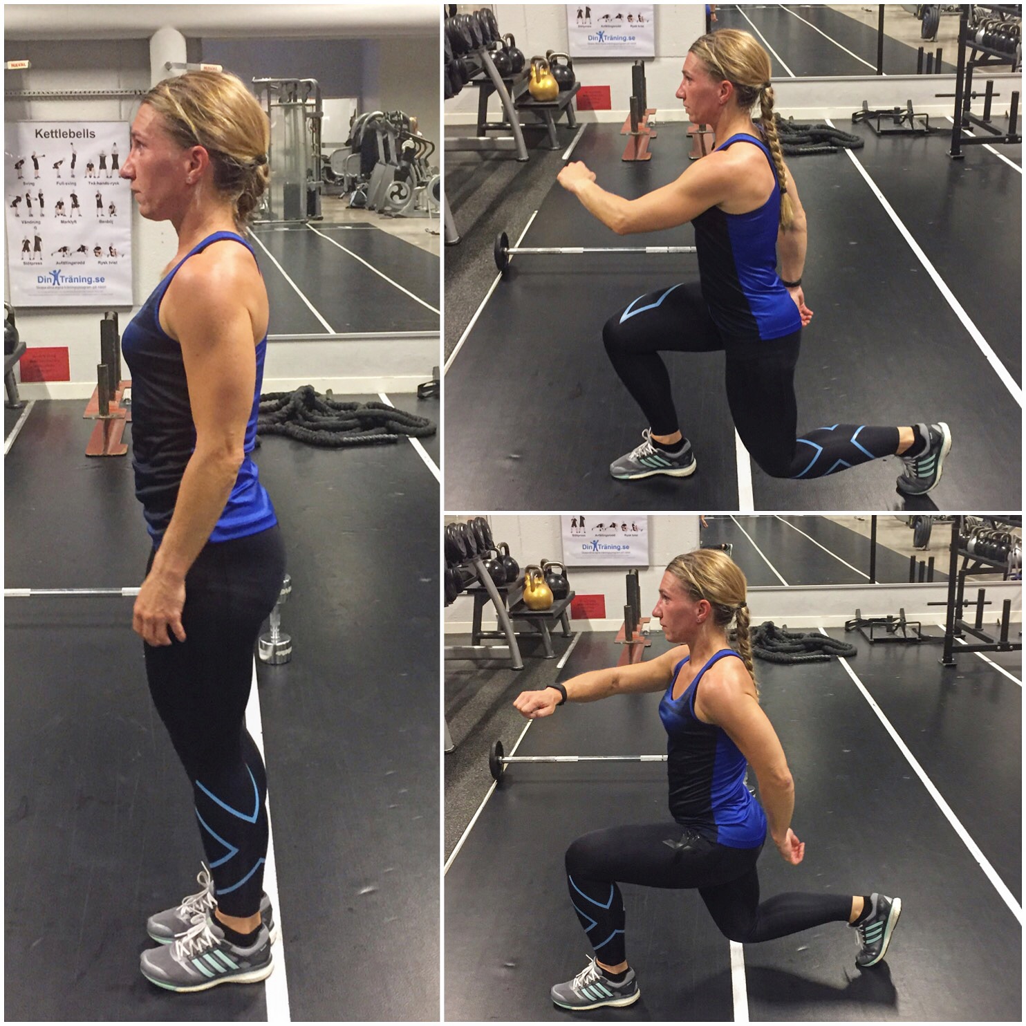Burpee med saxhopp & squat 1
