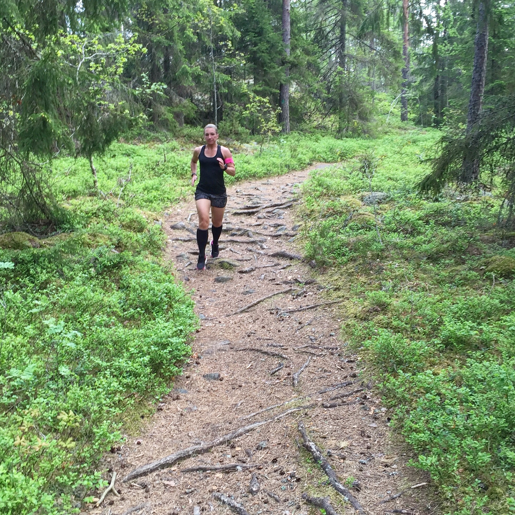 V löpning i skogen 1