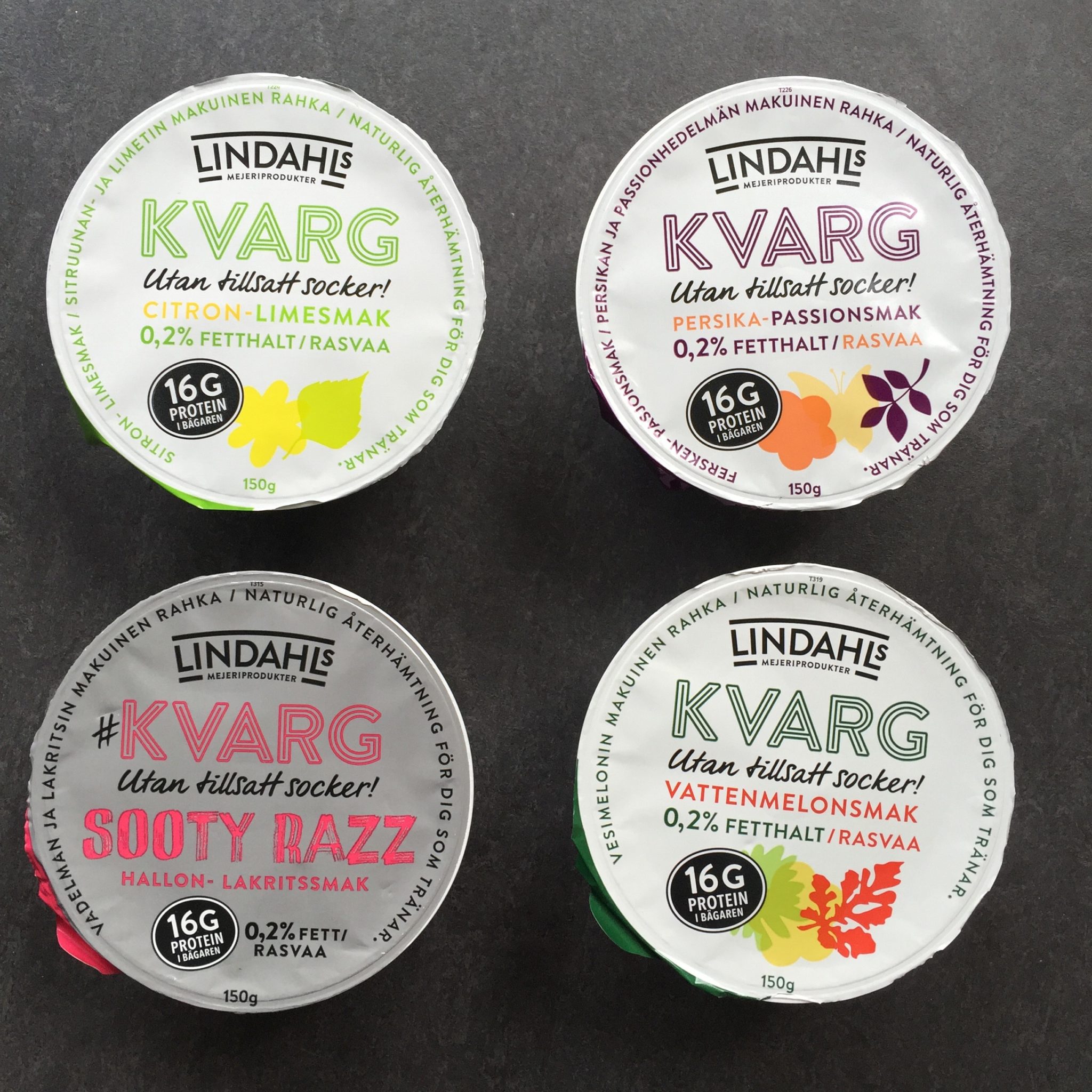 Kvarg - fyra sorter