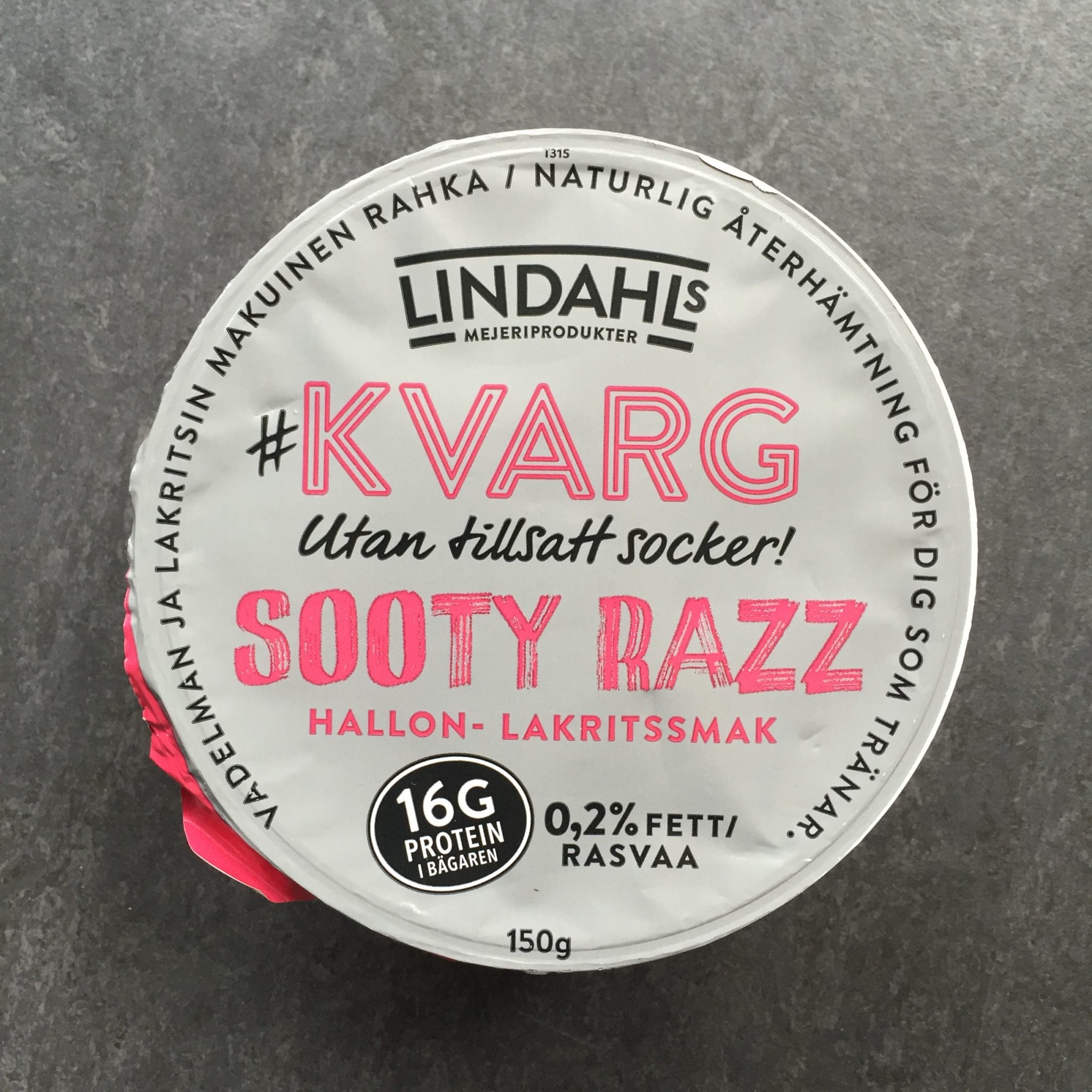 Hallon lakrits kvarg