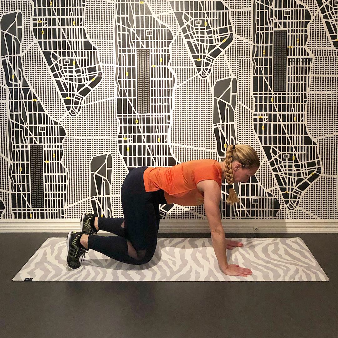 Bear to pushup