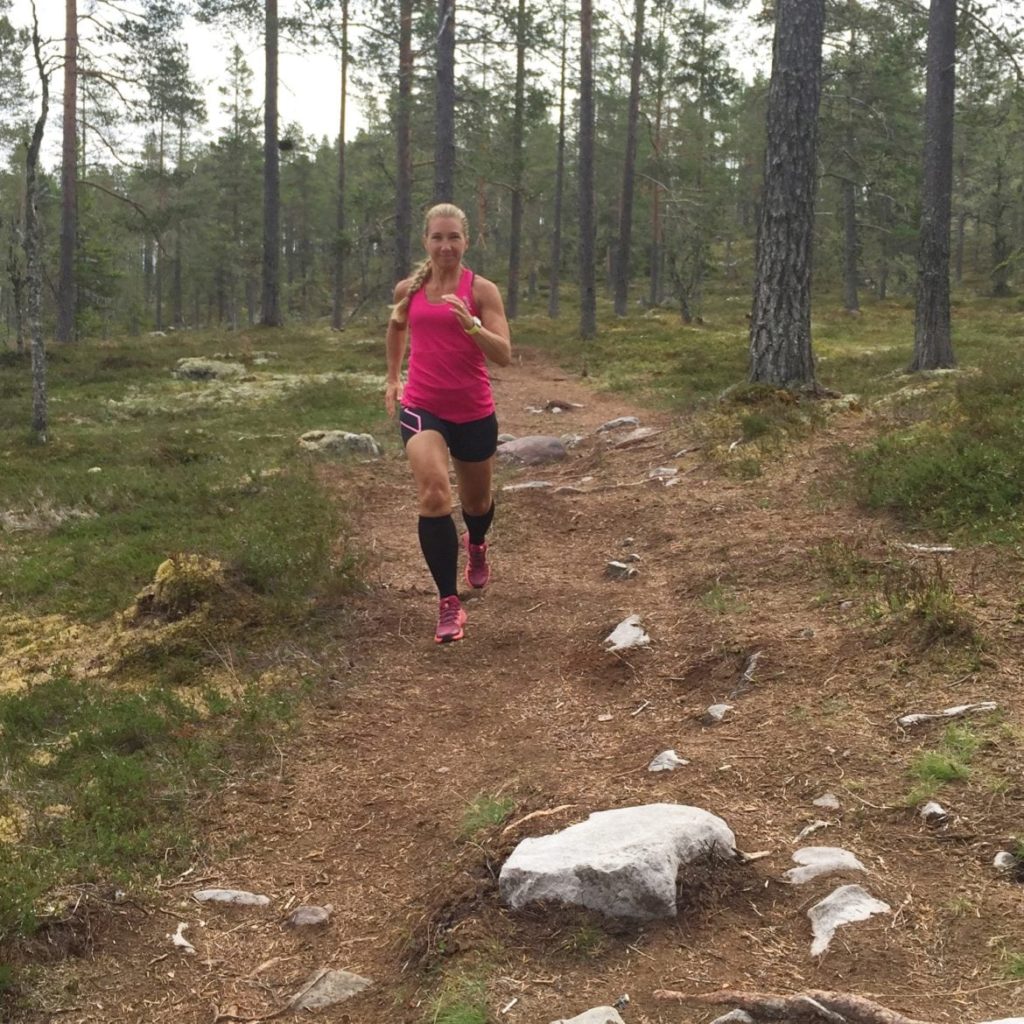 Att springa på skogsstigar