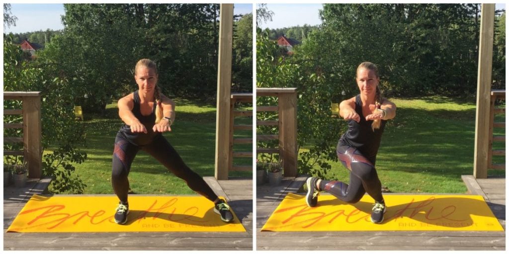 Utfall åt sidan och i kors