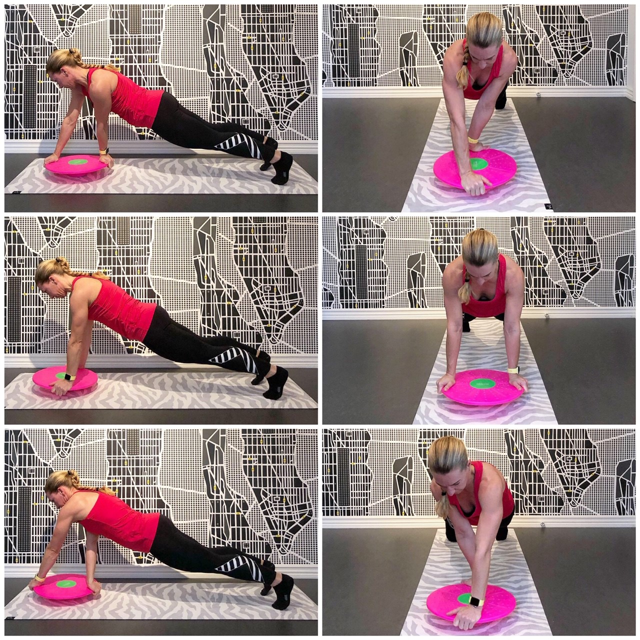 Planka med rotation