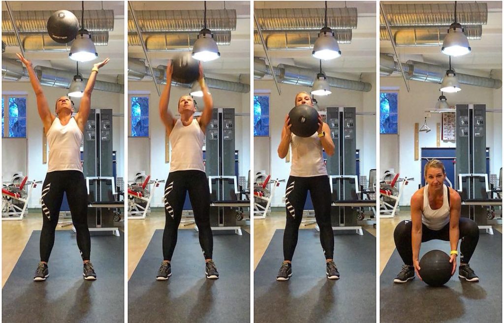 Kasta slamball uppåt