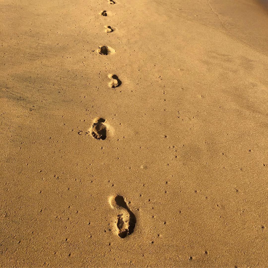 Footprints in the sand