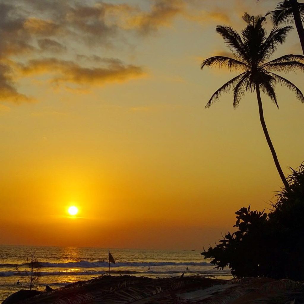 Solnedgång på Sri Lanka