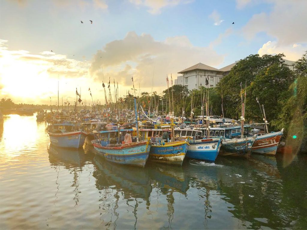 Solnedgång i Negombo