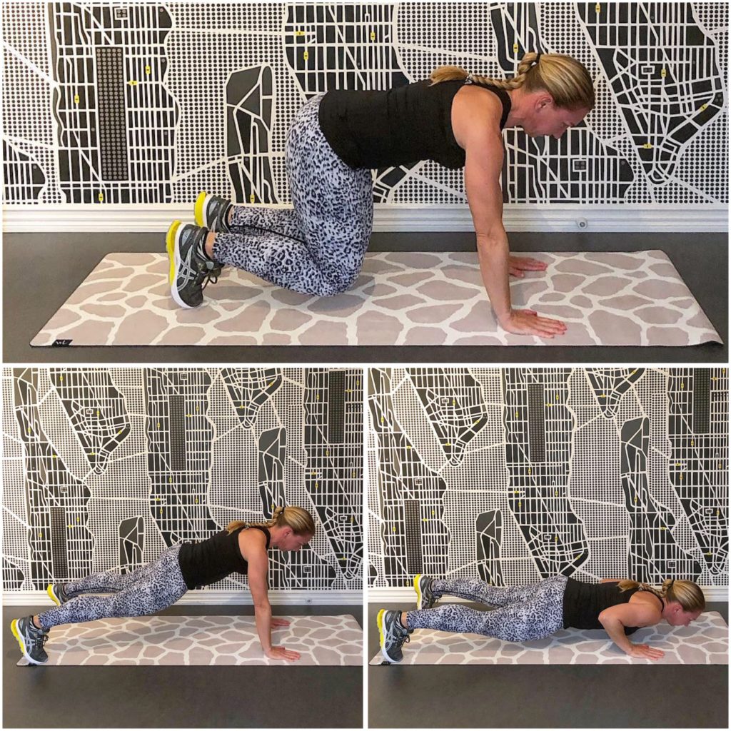 Bear to pushup