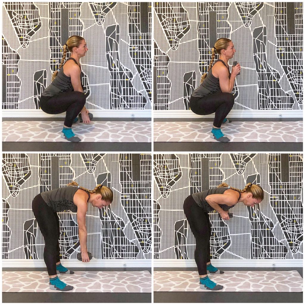 squat med curls och lyft