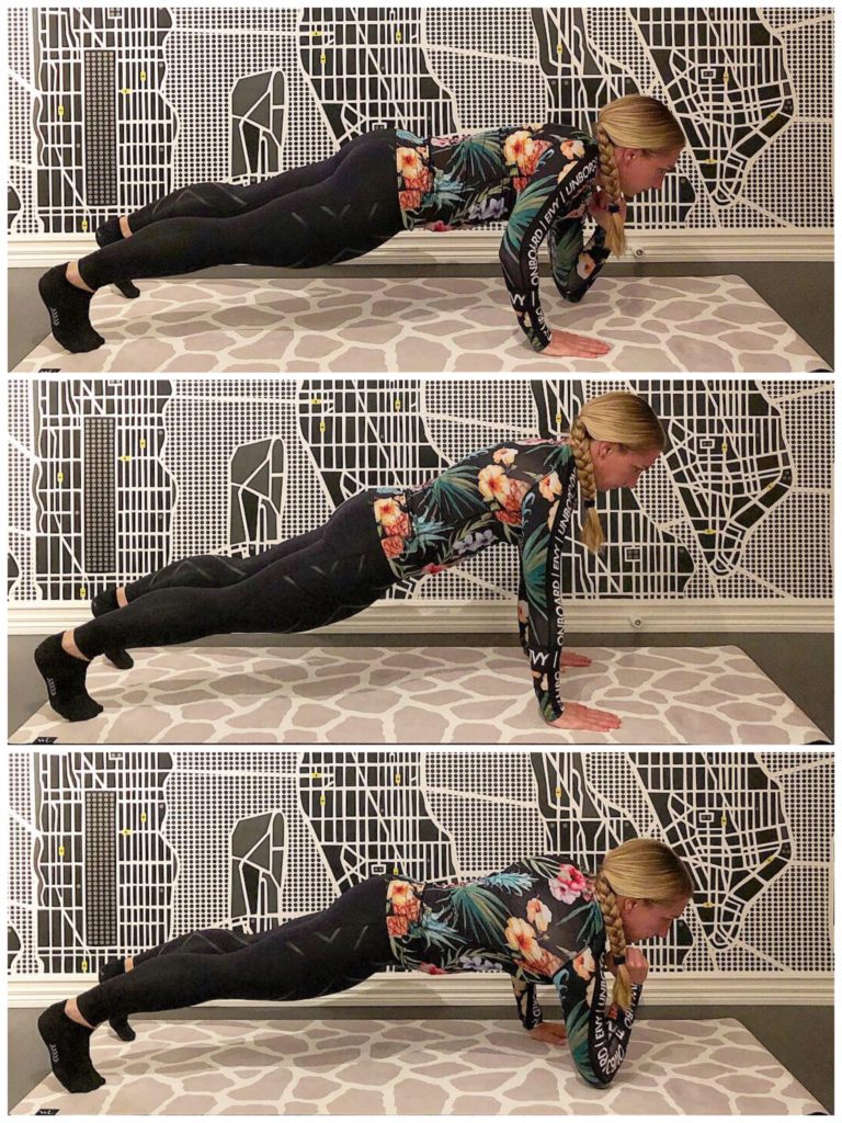 Planka med armbågsdutt