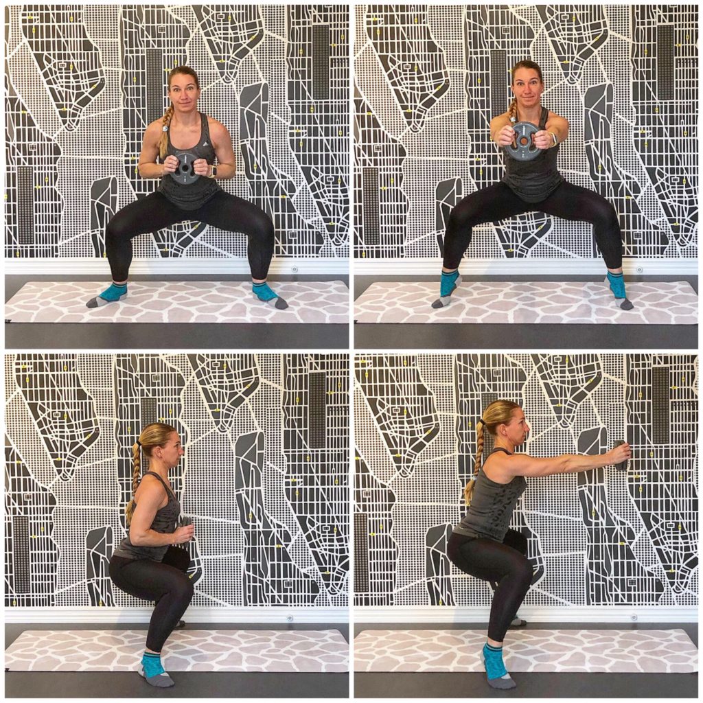 bred squat med hällyft