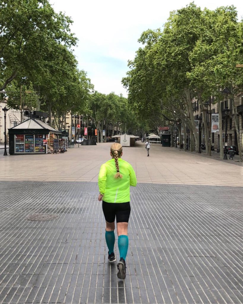 Running on La Rambla