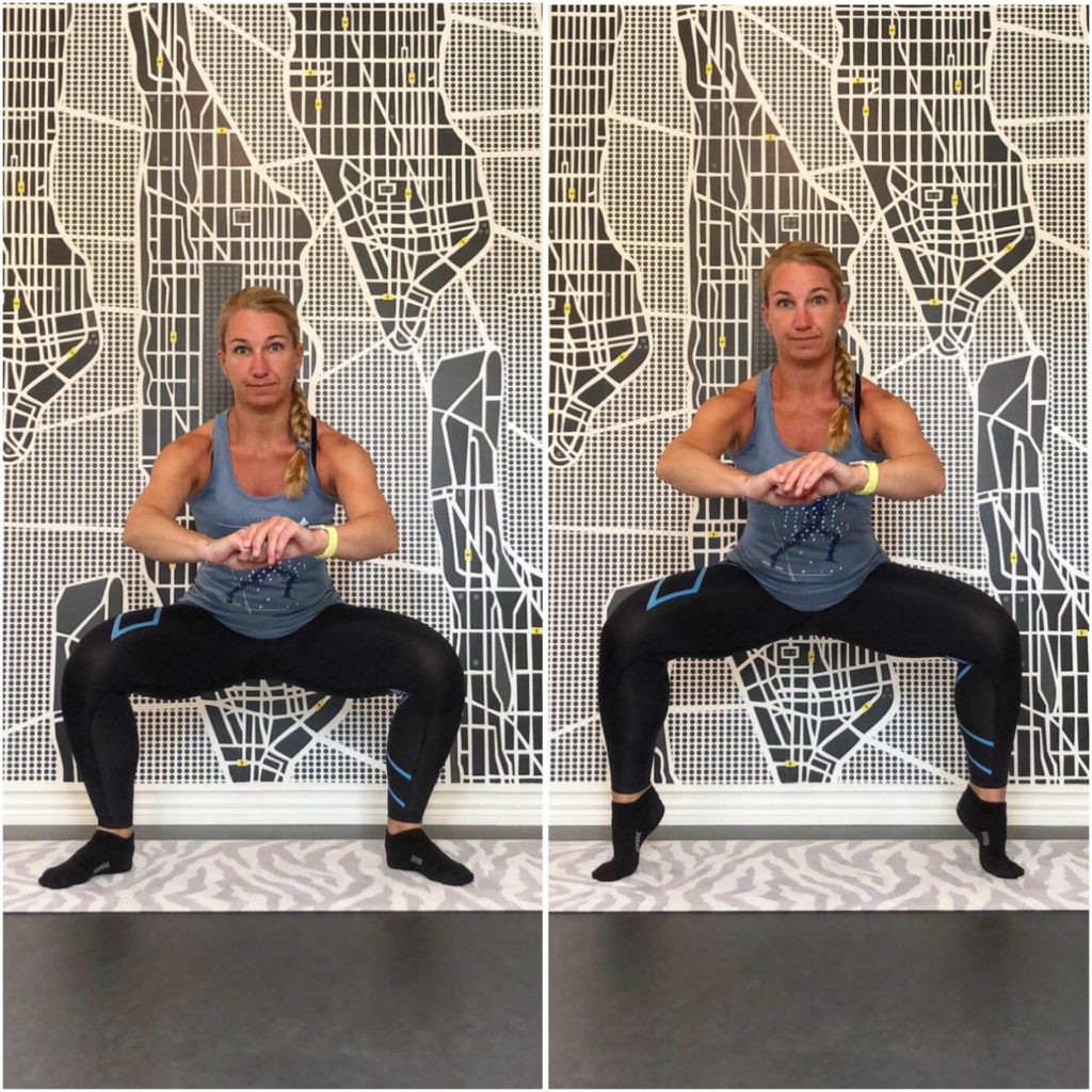 Bred squat med hällyft