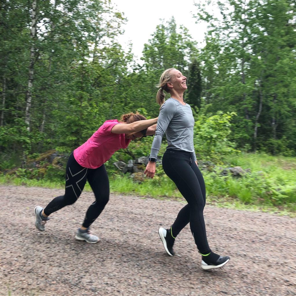 Backintervaller med systrarna