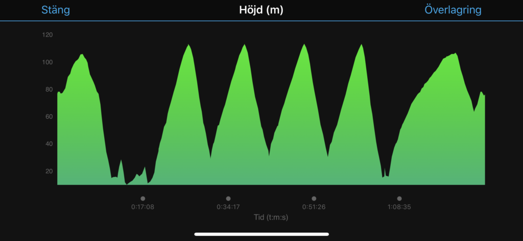 Intervaller i slalombacke
