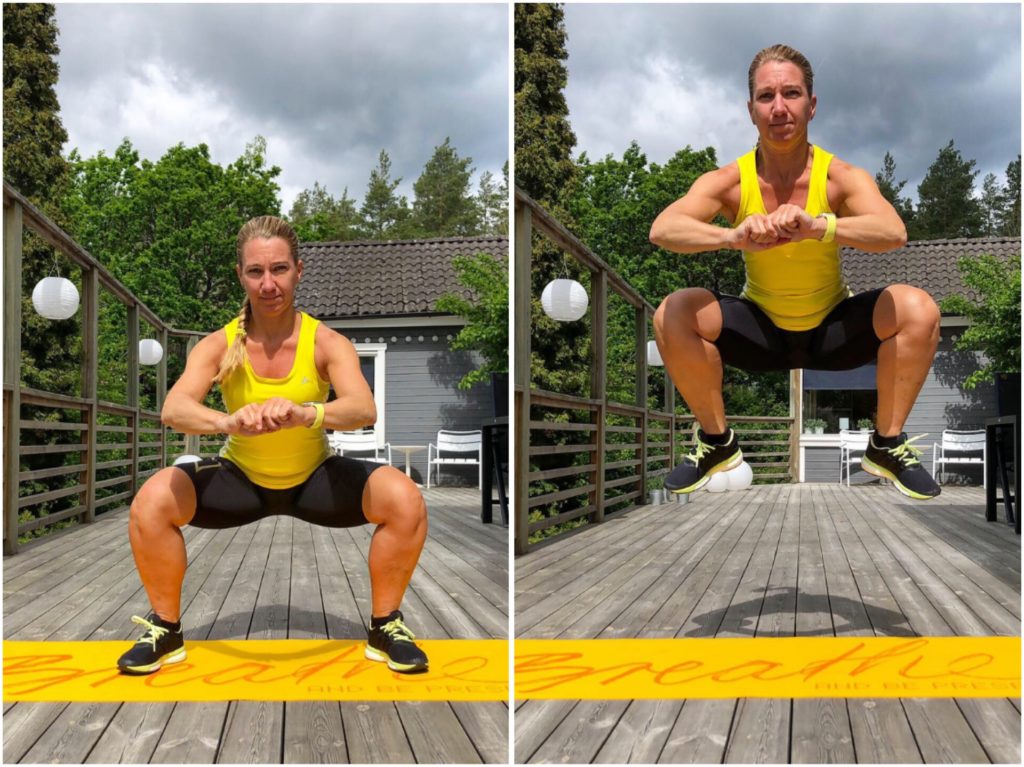 Djupa låga grodhopp