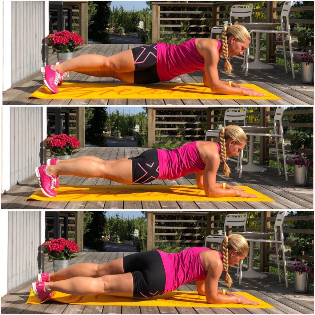 Planka med höft i golv