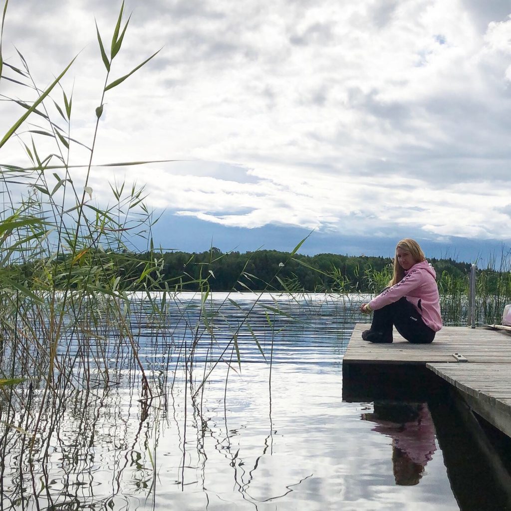 Chill på bryggan